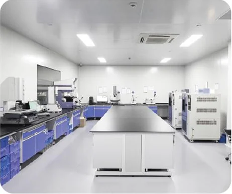 Quality inspection laboratory inside the factory